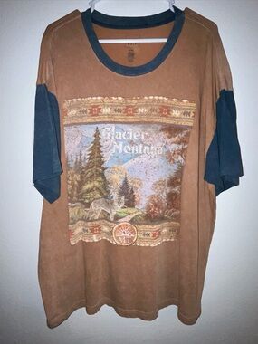 Women’s oversized L/XL CLEO + WOLF (Boot Barn) Graphic T-Shirt